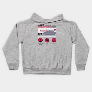 Informative infographics Pz-VIII MAUS Kids Hoodie